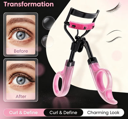16pcs Eyelash Curler Set with Combs | Wide-Angle Lash Lift & Refill Kit