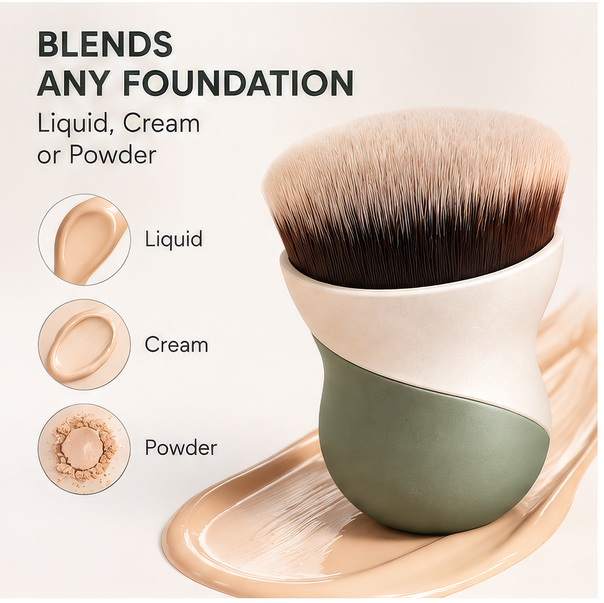 Ergonomic Flawless Foundation Brush
