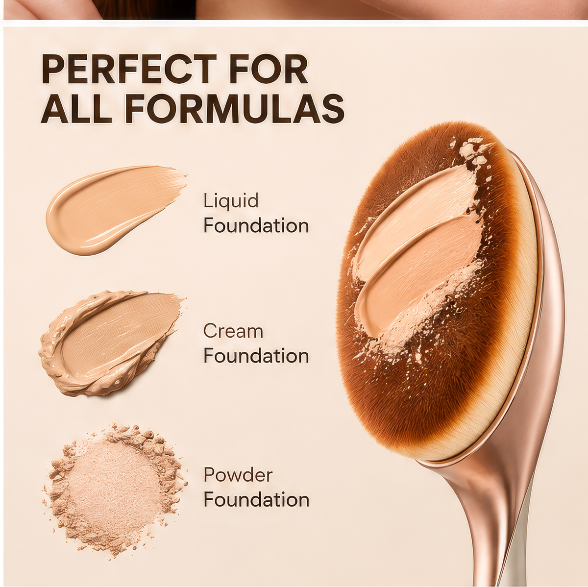 Oval Flawless Foundation Brush